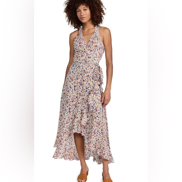 Poupette St Barth Tamara Floral Ruffle Maxi Dress - Picture 2 of 8